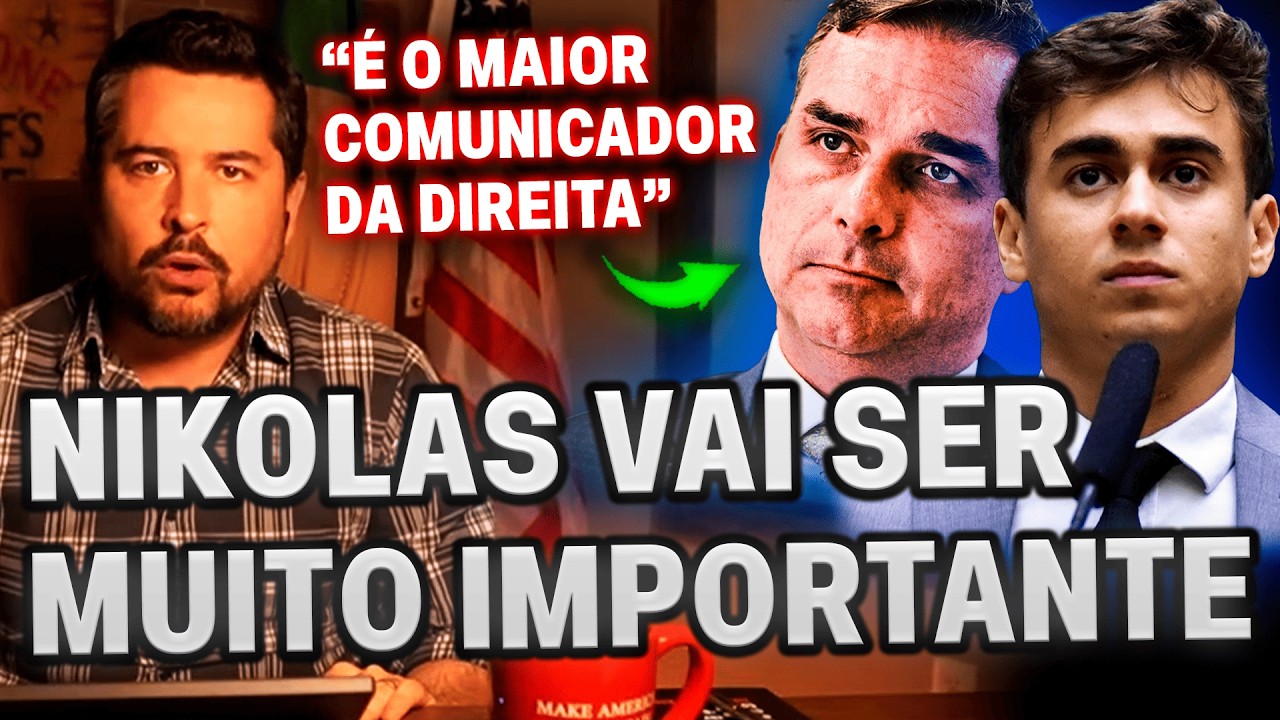 Paulo Figueiredo comenta fala de Nikolas sobre Flávio Bolsonaro