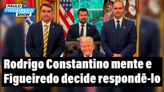 Figueiredo quebra silêncio sobre mentiras de Constantino