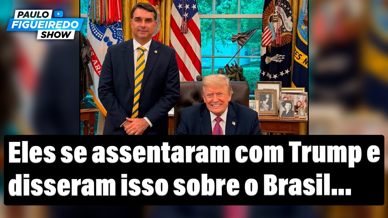 Figueiredo revela bastidores da reunião de Flávio Bolsonaro com Trump