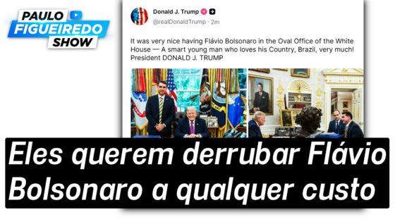 Flávio Bolsonaro sobre tarifas de Trump: mídia desmentida