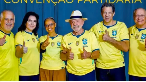 Sem espaço em SP, PT troca vermelho por verde e amarelo