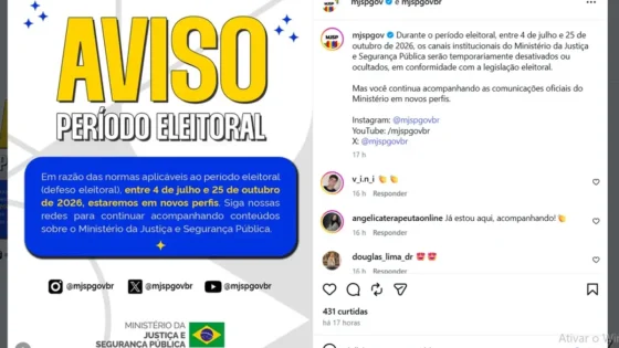 Defeso eleitoral: ministérios criam novos perfis em redes