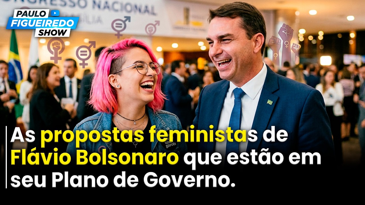 Plano de governo de Flávio Bolsonaro sobre feminismo é criticado
