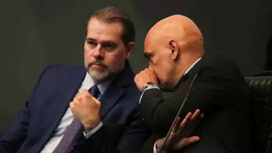 Toffoli e Moraes em jantar em Londres: convite revelado