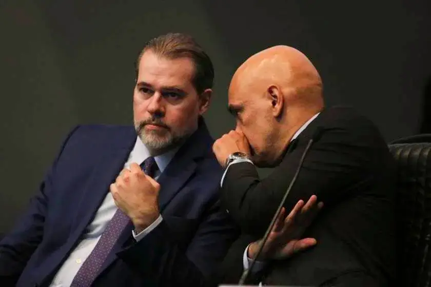 Toffoli e Moraes em jantar em Londres: convite revelado